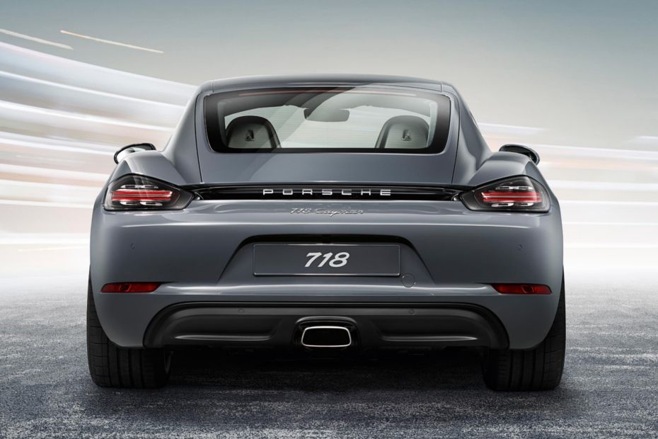 Full Rear View of Porsche 718