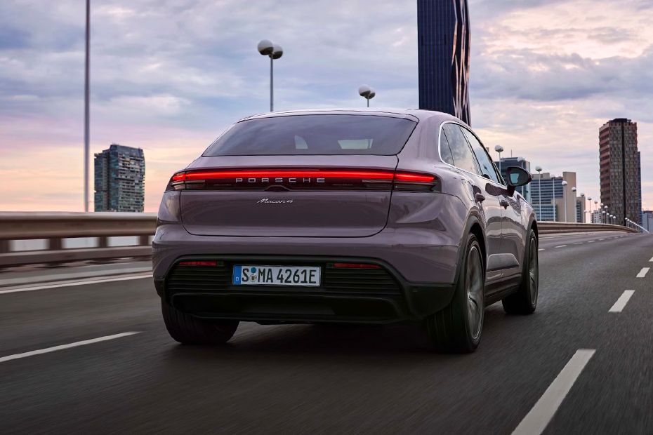 Macan Electric Rear Low Angle View