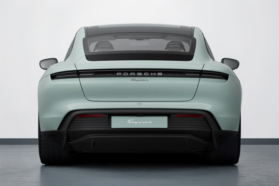 Full Rear View of Porsche Taycan