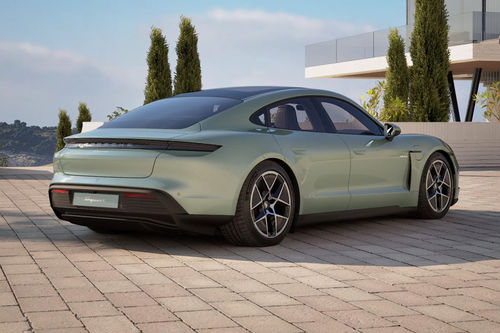 Taycan Rear angle view