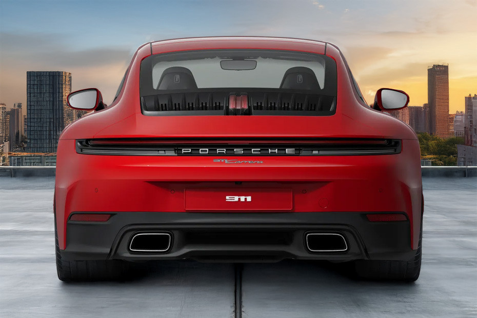 Full Rear View of Porsche 911