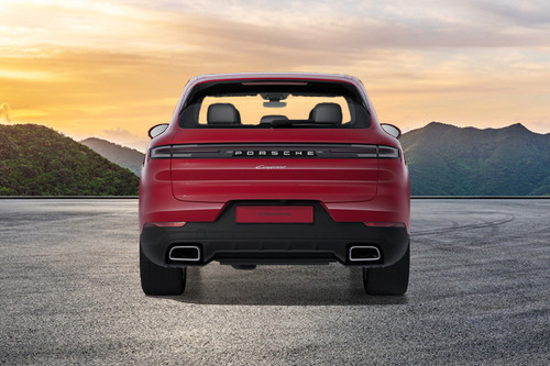 Full Rear View of Porsche Cayenne