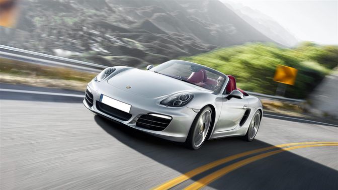 Porsche Boxster S Front Angle High View