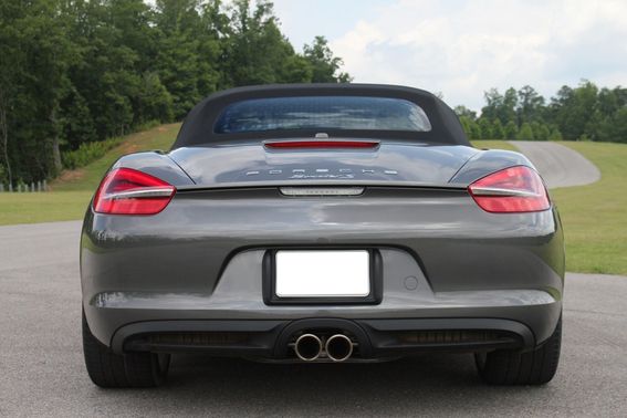 Full Rear View of Porsche Boxster S