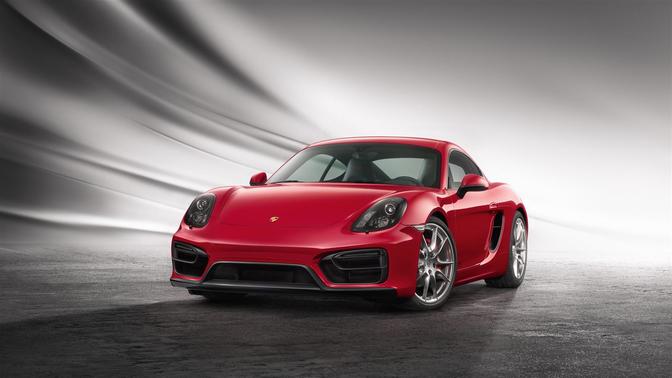 Porsche Cayman GTS Front Angle High View