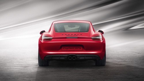 Full Rear View of Porsche Cayman GTS