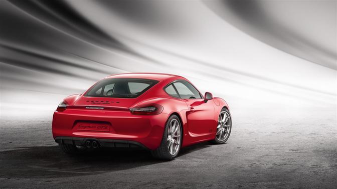 Cayman GTS Rear angle view