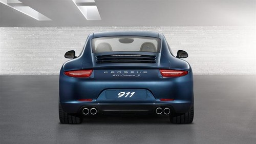 Full Rear View of Porsche 911 Carrera S