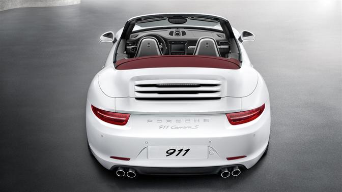 Full Rear View of Porsche 911 Carrera S Cabriolet