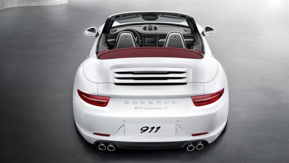 Full Rear View of Porsche 911 Carrera S Cabriolet
