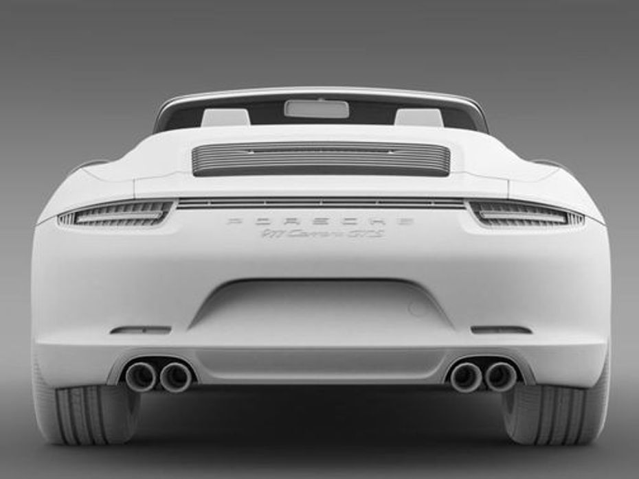 Full Rear View of Porsche 911 Carrera GTS Cabriolet