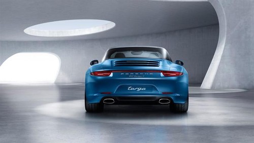 Full Rear View of Porsche 911 Targa 4