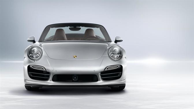 Full Front View of 911 Turbo Cabriolet