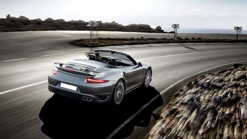 911 Turbo Cabriolet Rear angle view