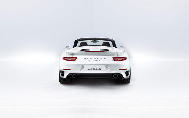 Full Rear View of Porsche 911 Turbo S Cabriolet