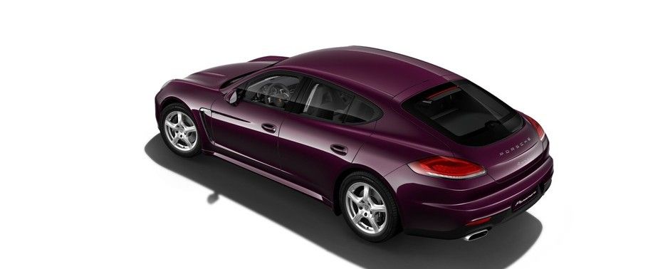 Rear Cross View of Porsche Panamera Diesel