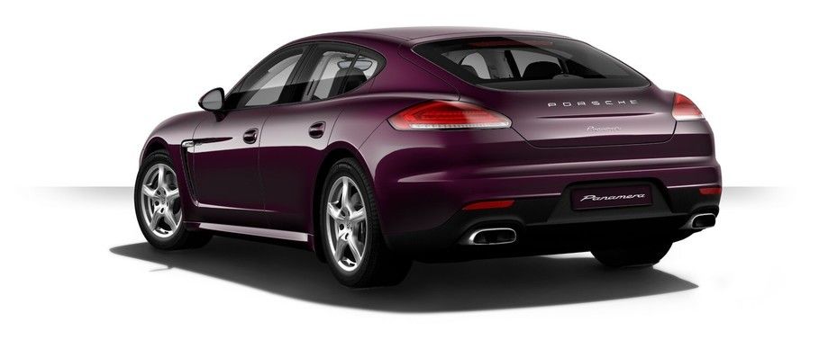 Rear Medium View of Porsche Panamera Diesel