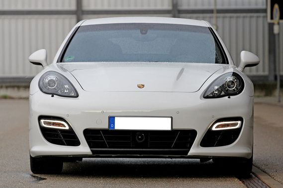Full Front View of Panamera Turbo S