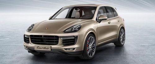 Porsche Cayenne Turbo Front Angle High View