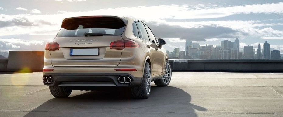 Cayenne Turbo Rear angle view