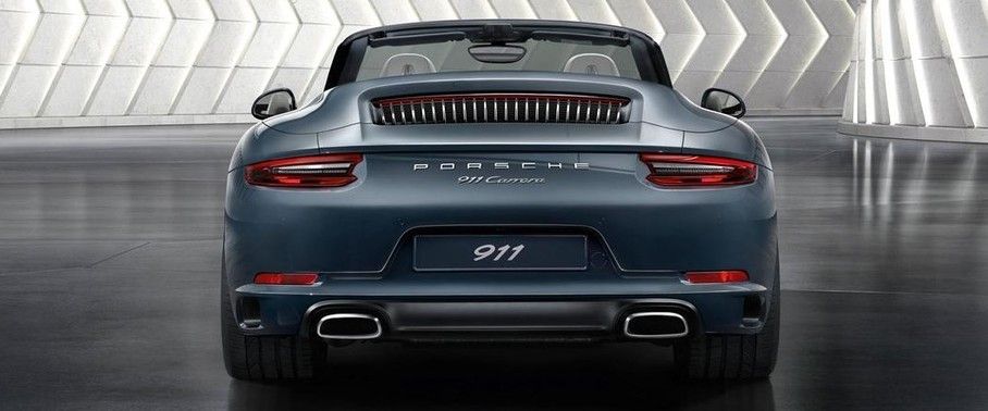 Full Rear View of Porsche 911 Carrera Cabriolet
