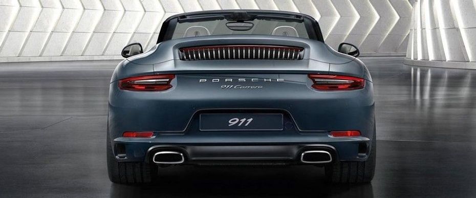 Full Rear View of Porsche 911 Carrera Cabriolet