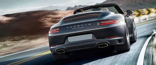 911 Carrera Cabriolet Rear angle view