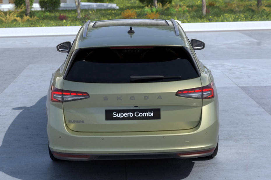 Full Rear View of Skoda Superb Wagon