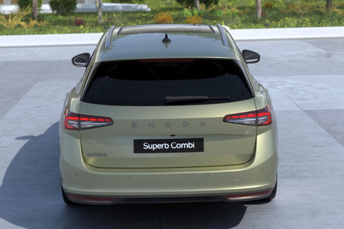 Full Rear View of Skoda Superb Wagon