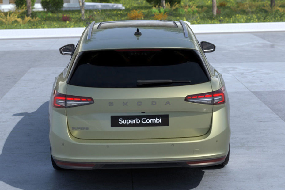Full Rear View of Skoda Superb Wagon