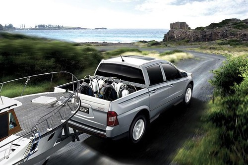 Actyon Sport Rear angle view