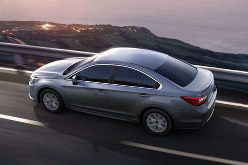Rear Cross Side View of Subaru Legacy