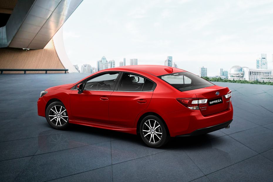 Rear Cross Side View of Subaru Impreza (2012-2021)