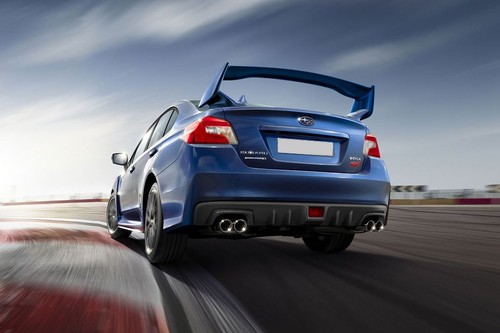 Rear Medium View of Subaru WRX STI