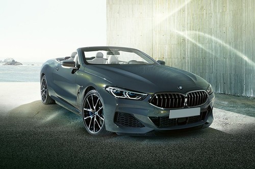 BMW 8 Series Convertible Front Cross Side View