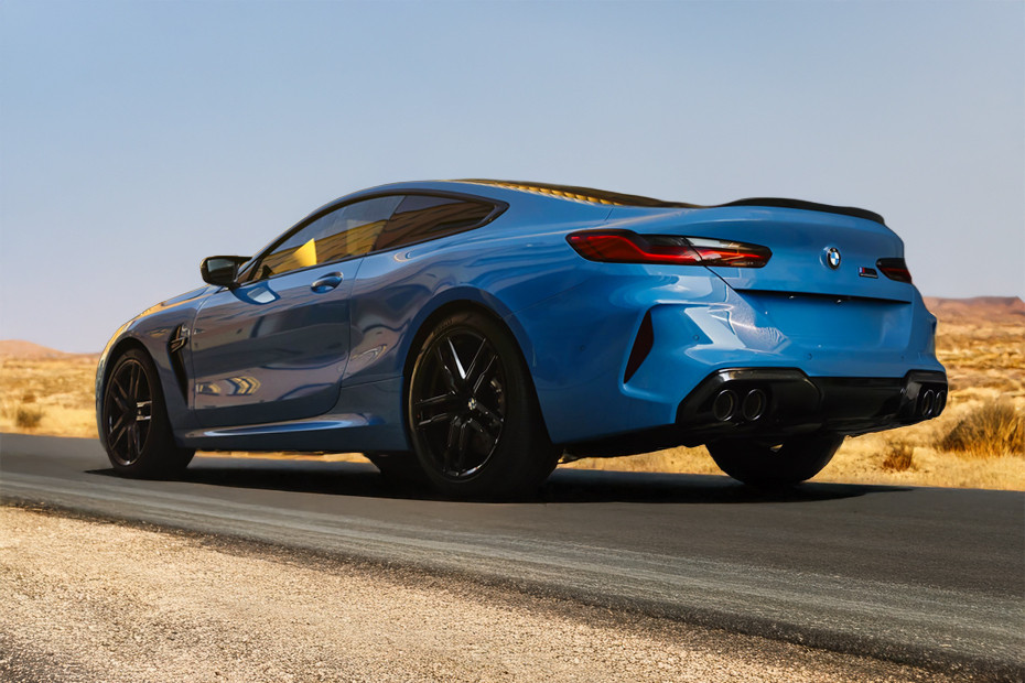 Rear Cross Side View of BMW M8