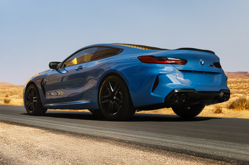 Rear Cross Side View of BMW M8