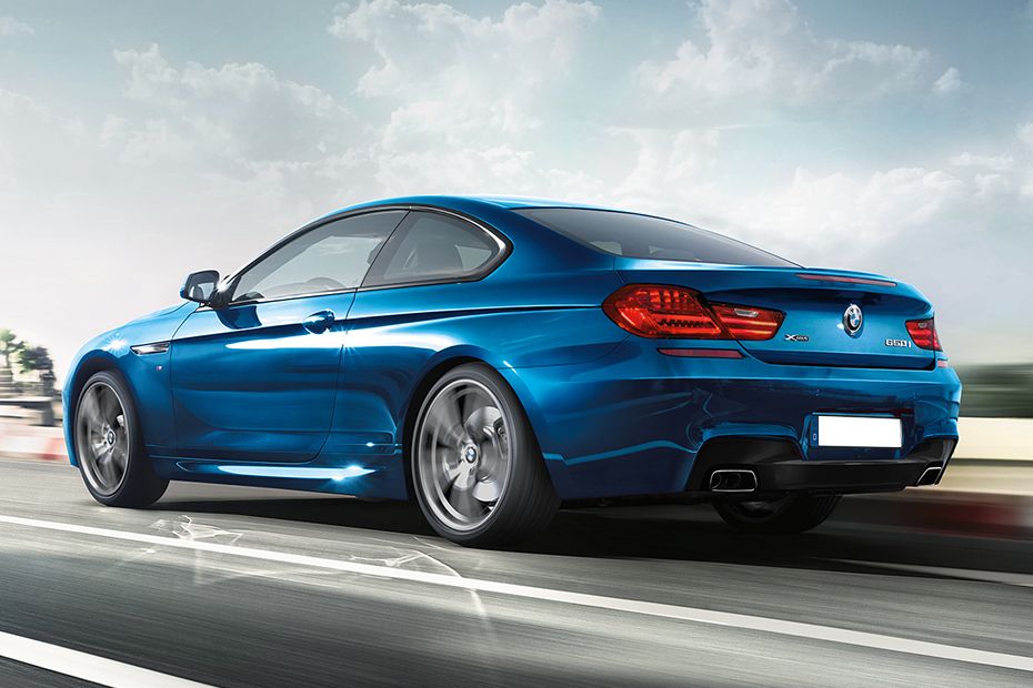 Rear Cross Side View of BMW 6 Series Coupe