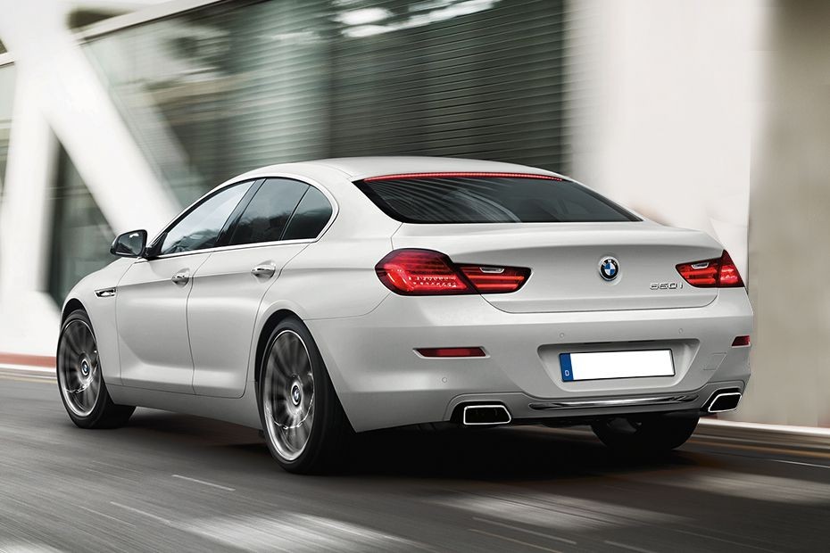 Rear Cross Side View of BMW 6 Series Gran Coupe