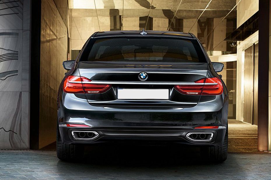 Full Rear View of BMW 7 Series Sedan