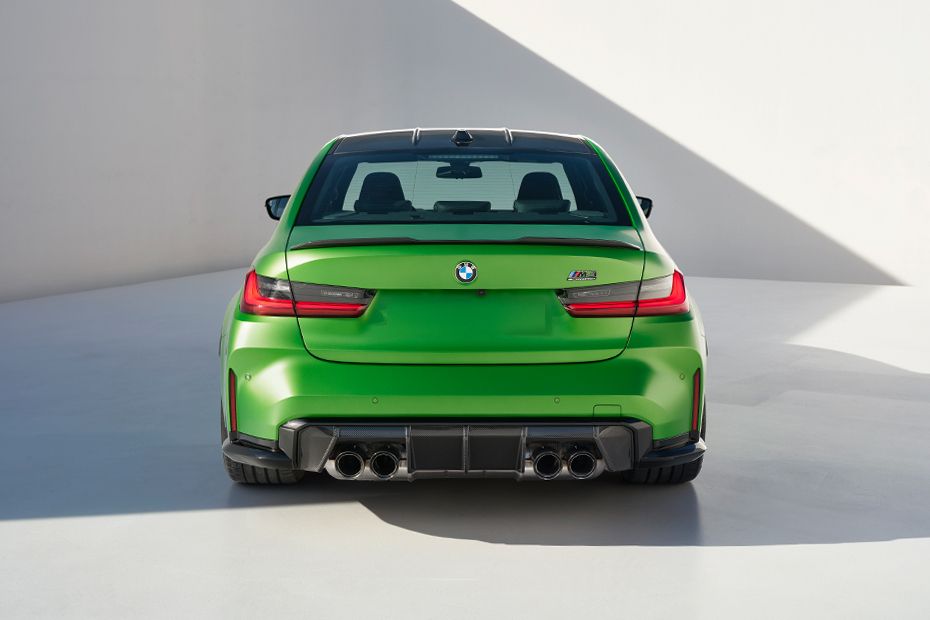 Full Rear View of BMW M3 Sedan