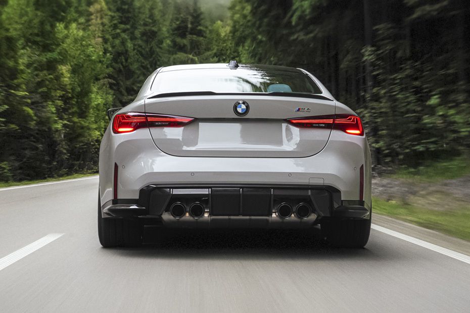 Full Rear View of BMW M4 Competition Coupe