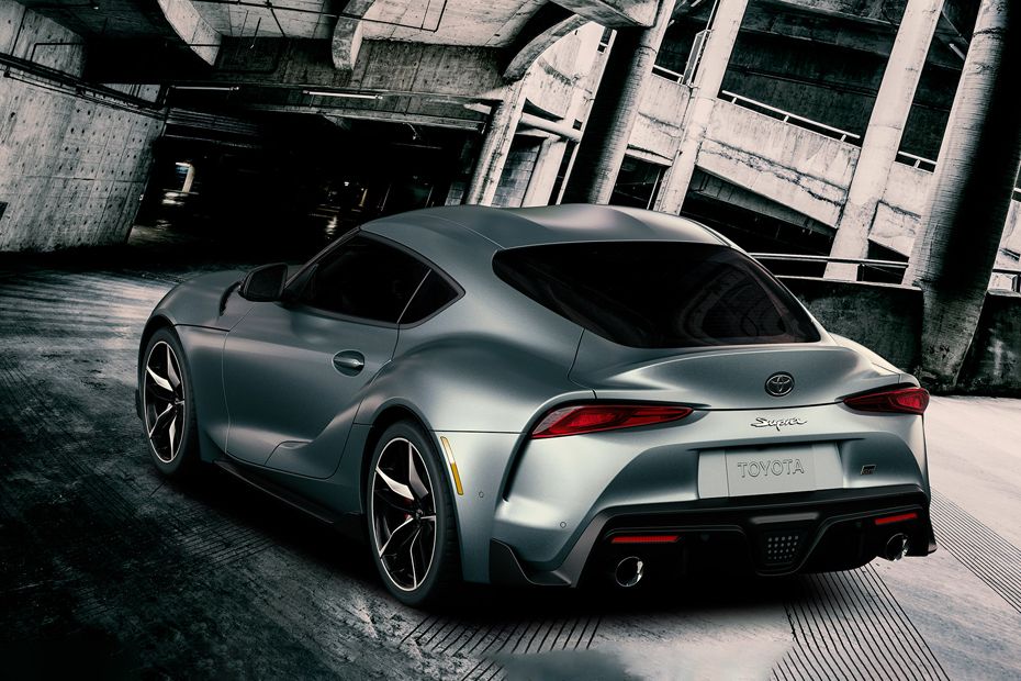 Rear Cross Side View of Toyota Supra