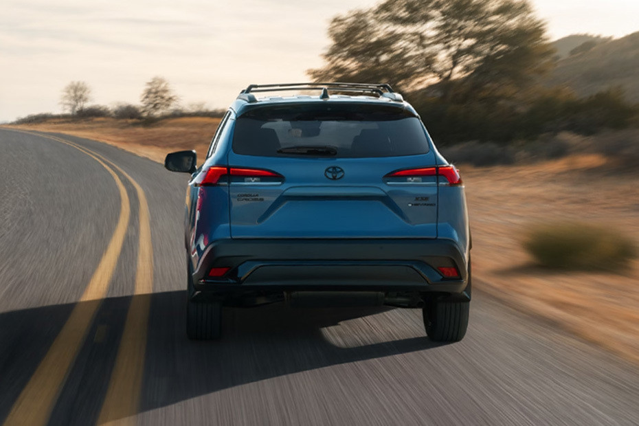 Full Rear View of Toyota Corolla Cross facelift 