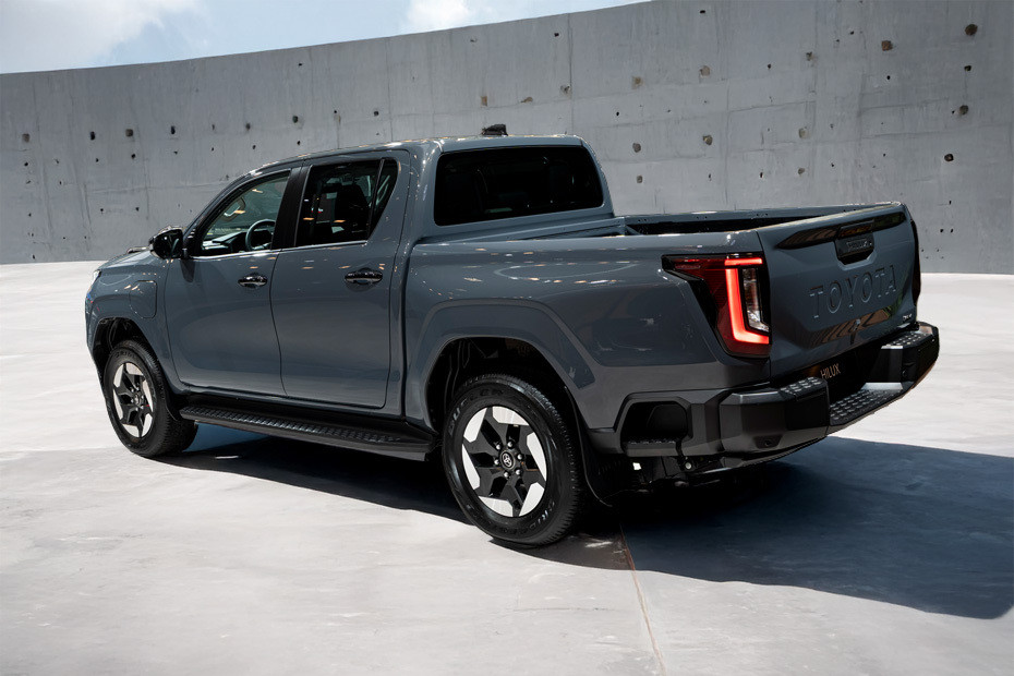 Rear Cross Side View of Toyota Hilux BEV