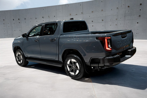 Rear Cross Side View of Toyota Hilux BEV