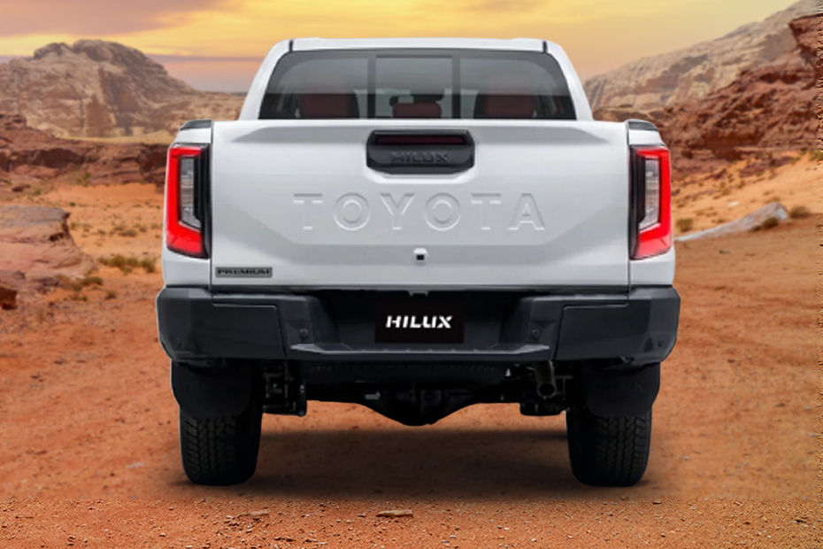 Full Rear View of Toyota Hilux