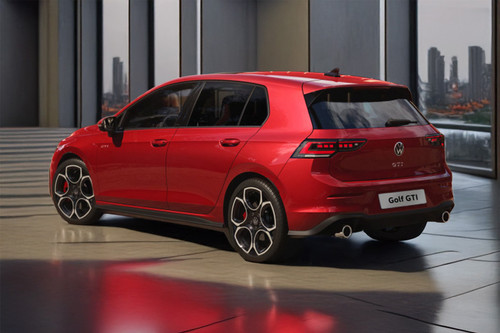 Rear Cross Side View of Volkswagen Golf GTI