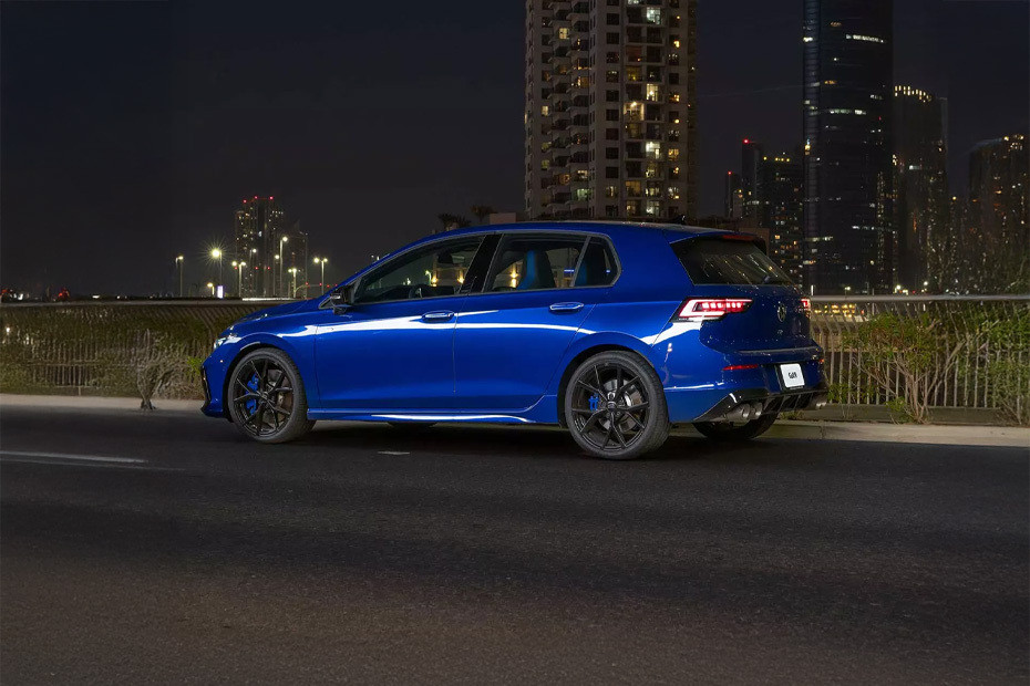 Rear Cross View of Volkswagen Golf R