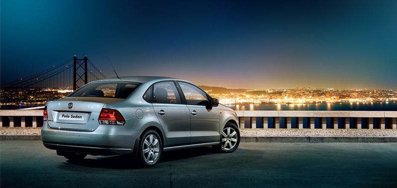Polo Sedan Rear angle view